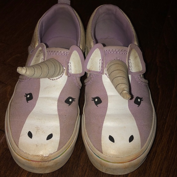 Girls size 11.5 good used condition unicorn Vans - Picture 3 of 3